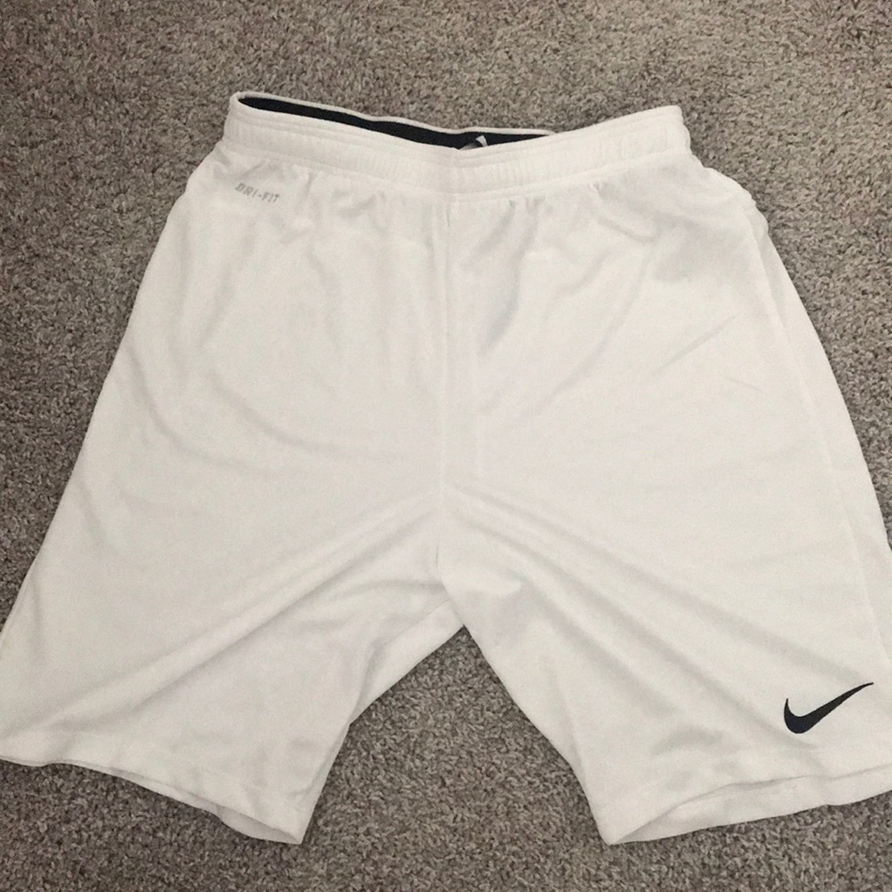 Nike White Dri-Fit Shorts